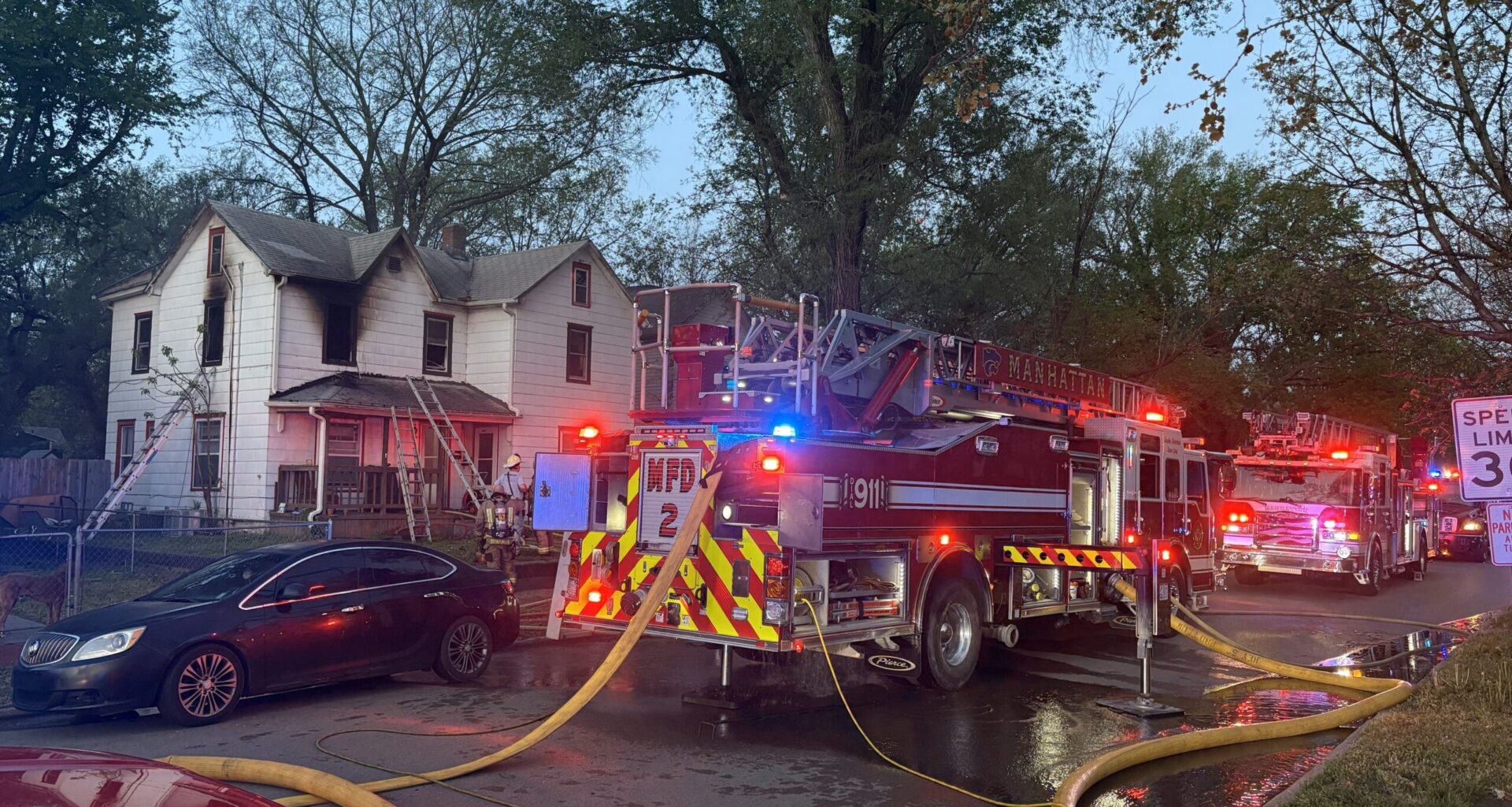 Two Rescued from Manhattan House Fire; Total Damages Estimated at $125,000