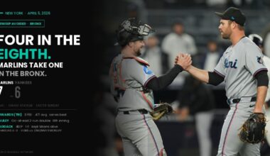 Marlins 7, Yankees 6 — Edwards Delivers as Miami Rallies Late to Avoid Sweep in the Bronx
