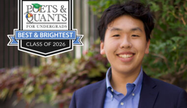 Poets&Quants For Undergrads - 2026 Best & Brightest Business Major: Martin Wu, New York University (Stern)