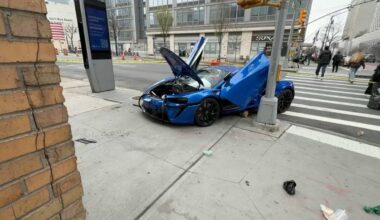 Manhattan vehicle heist leaves McLaren crashed – NBC New York