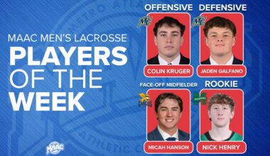 Merrimack’s Kruger and Galfano, Canisius’ Hanson, and Manhattan’s Henry Win Final MAAC Men’s Lacrosse Weekly Awards of 2026