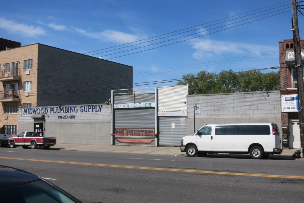 industrial building and fence