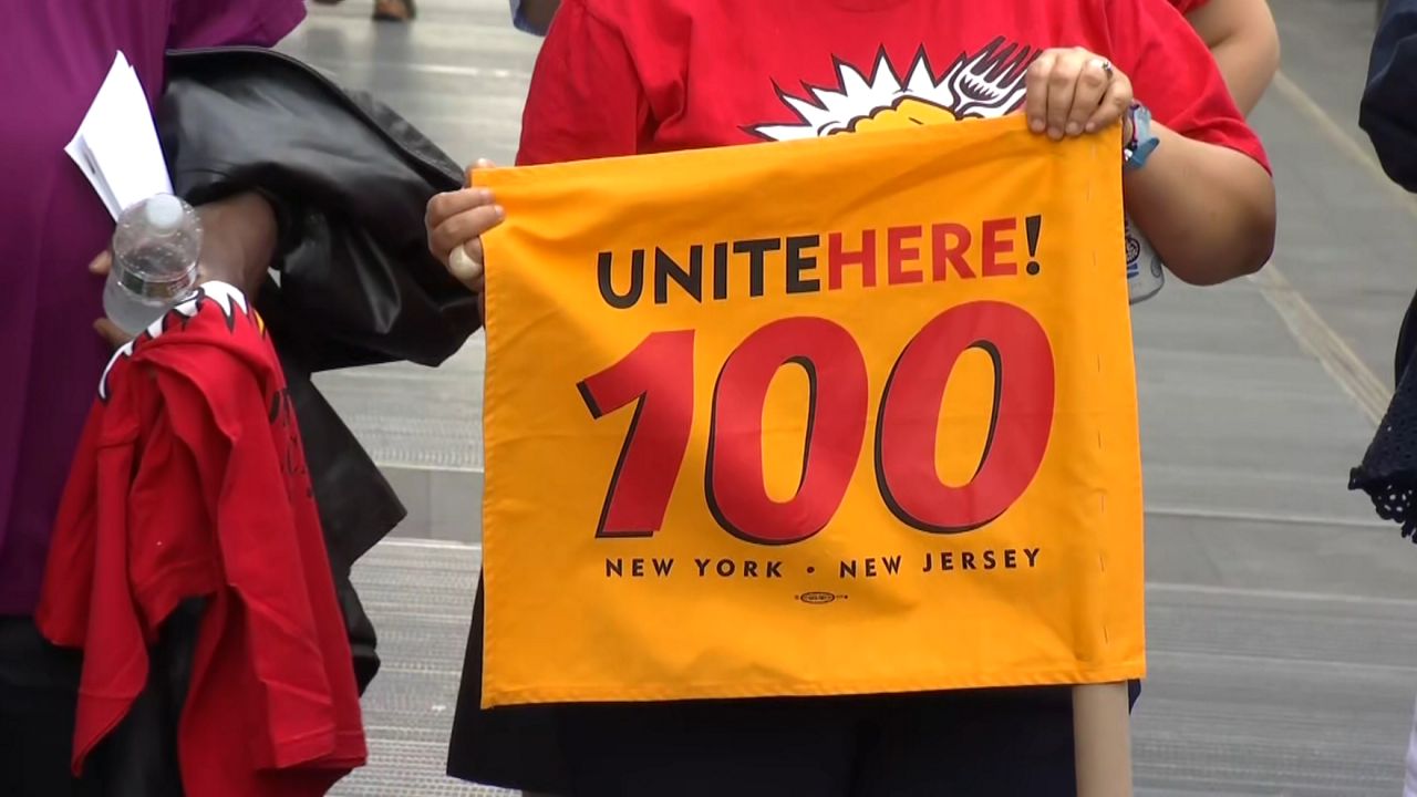 UBS Arena workers demand better wages