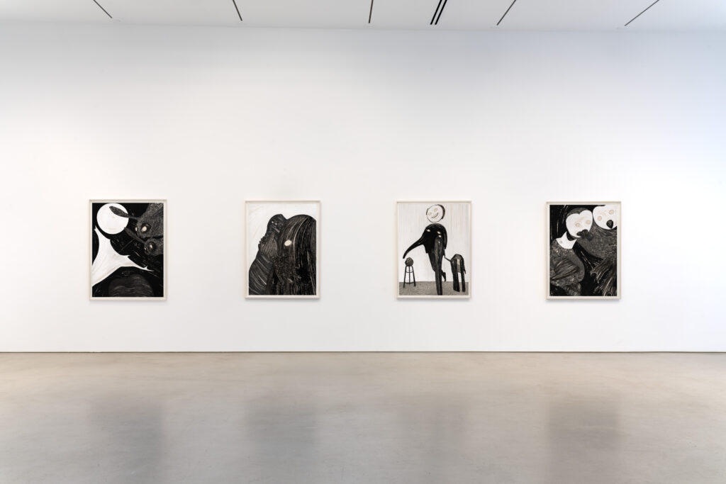 Installation view of Nicola Tyson's "NEED" at Petzel, 2026