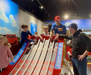 Lego Ferrari Build & Race is Legoland New York: Race ramp. author photo