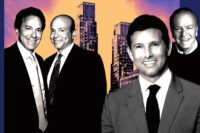 Zeckendorf Development’s William Lie and Arthur W Zeckendorf and Atlas Capital Group’s Andrew Cohen and Jeffrey Goldberger with 80 Clarkson