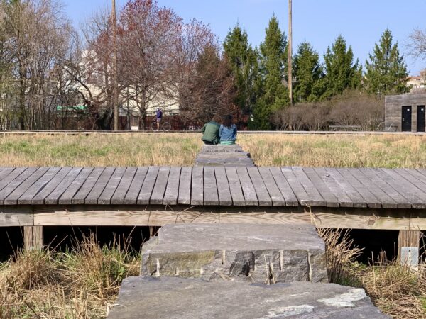 People enjoy the the Naval Cemetery Landscape. Photo: Mary Frost/Brooklyn Eagle