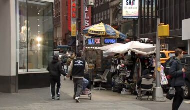 The 1-year-old girl who was left in Times Square around 11 p.m. Tuesday, according to police. (Spectrum News NY1)