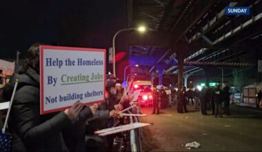 Bensonhurst residents have protested the planned shelter for years, citing safety and location concerns. (Spectrum News NY1)