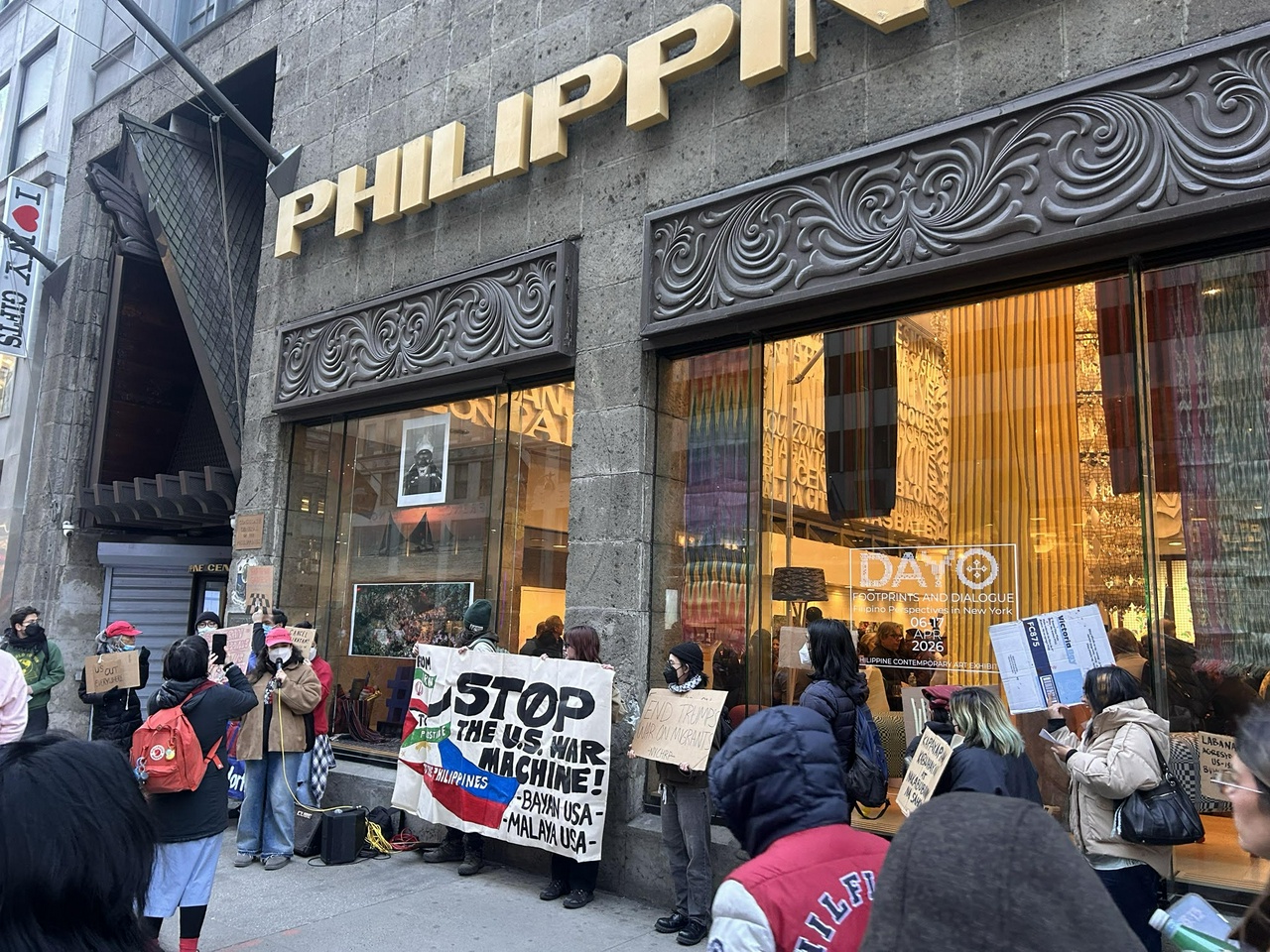 NYC protest against U.S. intervention in the Philippines. | FightBack! News