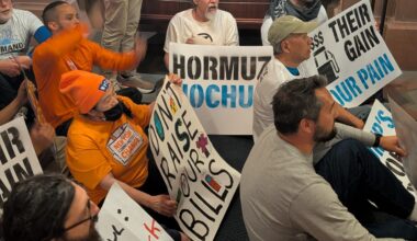 NY Senate Democrats push environmental bills amid protests