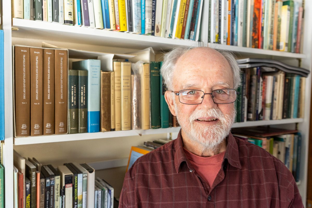 Author and historian Phil Terrie at his home in Ithaca. Photo by Simon Wheeler