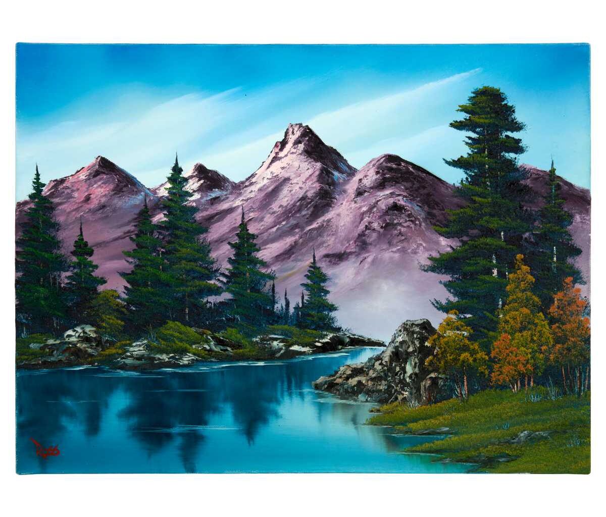 Genuine Bob Ross paintings to go on exhibit in Manhattan; auction to follow