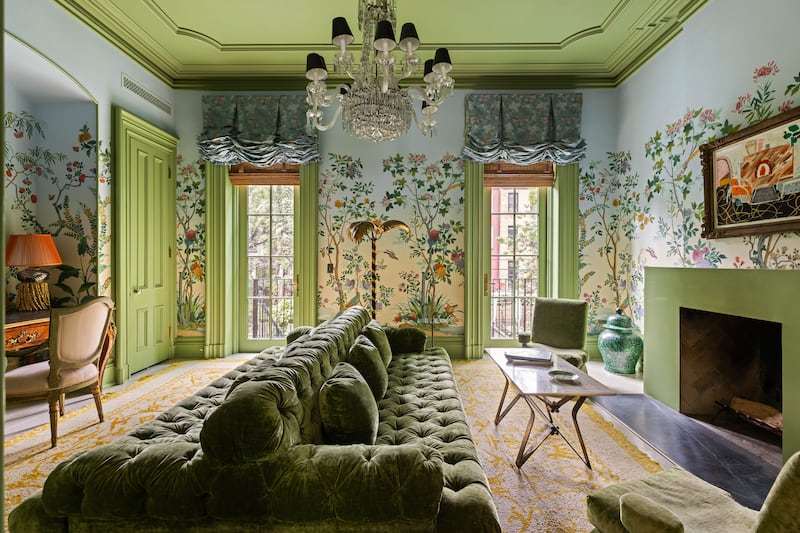 Lily Allen's Brooklyn brownstone. Photograph: Hayley Allen Day/Gambino Group