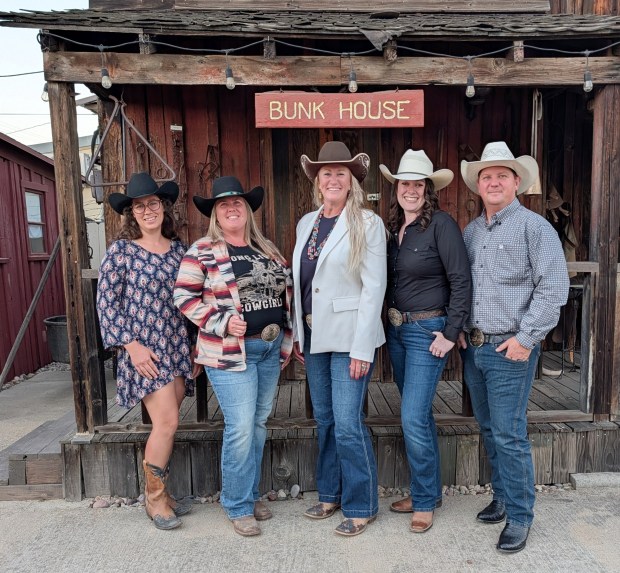 The Ramona Rodeo Queen Committee: from left, BrielleRainney, Janina Randow, Sandra Sevilla, Jess Koehler and Charlie Koehler. (Courtesy Ramona Rodeo Queen Pageant)