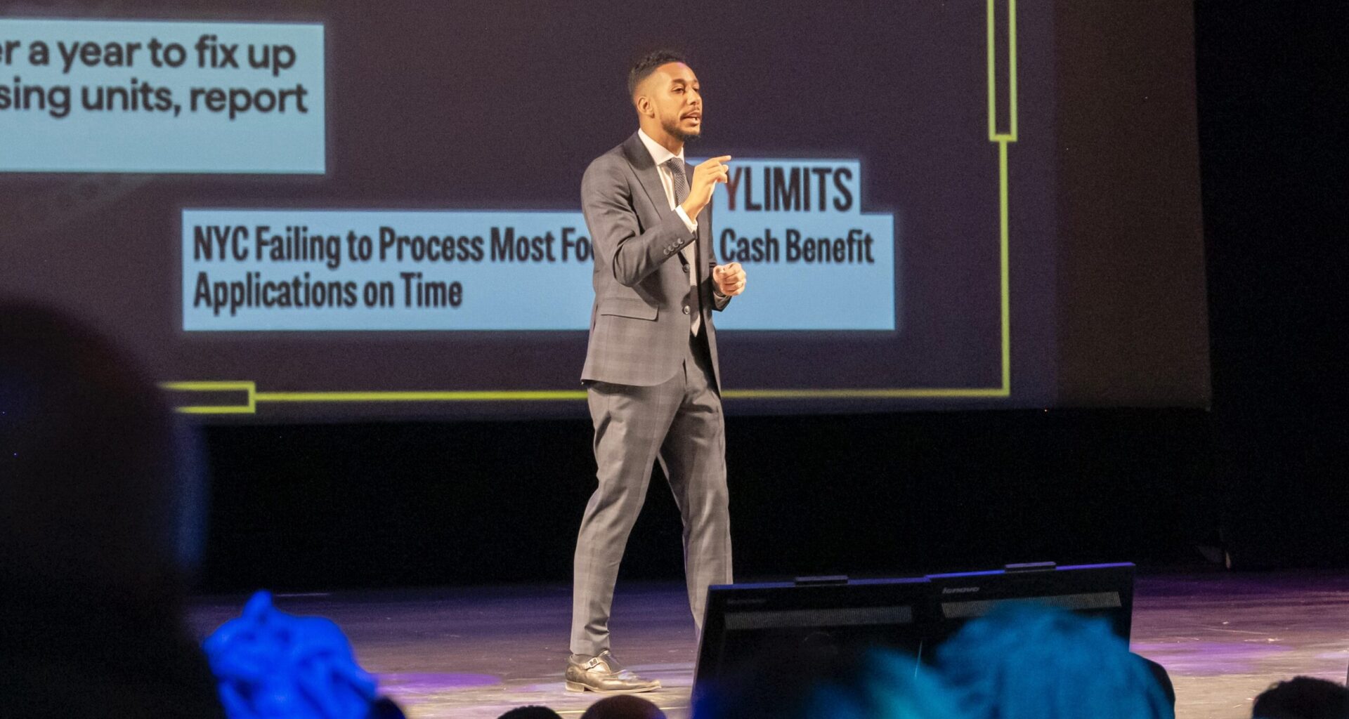 Brooklyn Borough President Antonio Reynoso during his 2024 State of the Borough Address. Photo: Jordi-Lakeem Foster