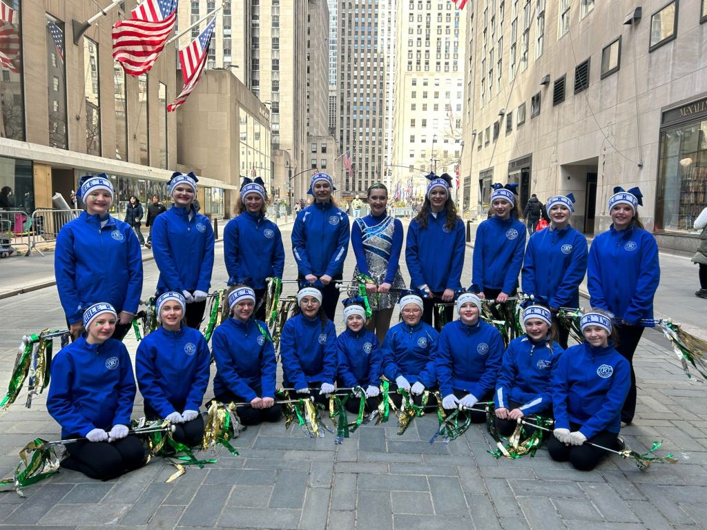 Double “R” Twirlettes perform in NYC St. Patrick’s Day Parade