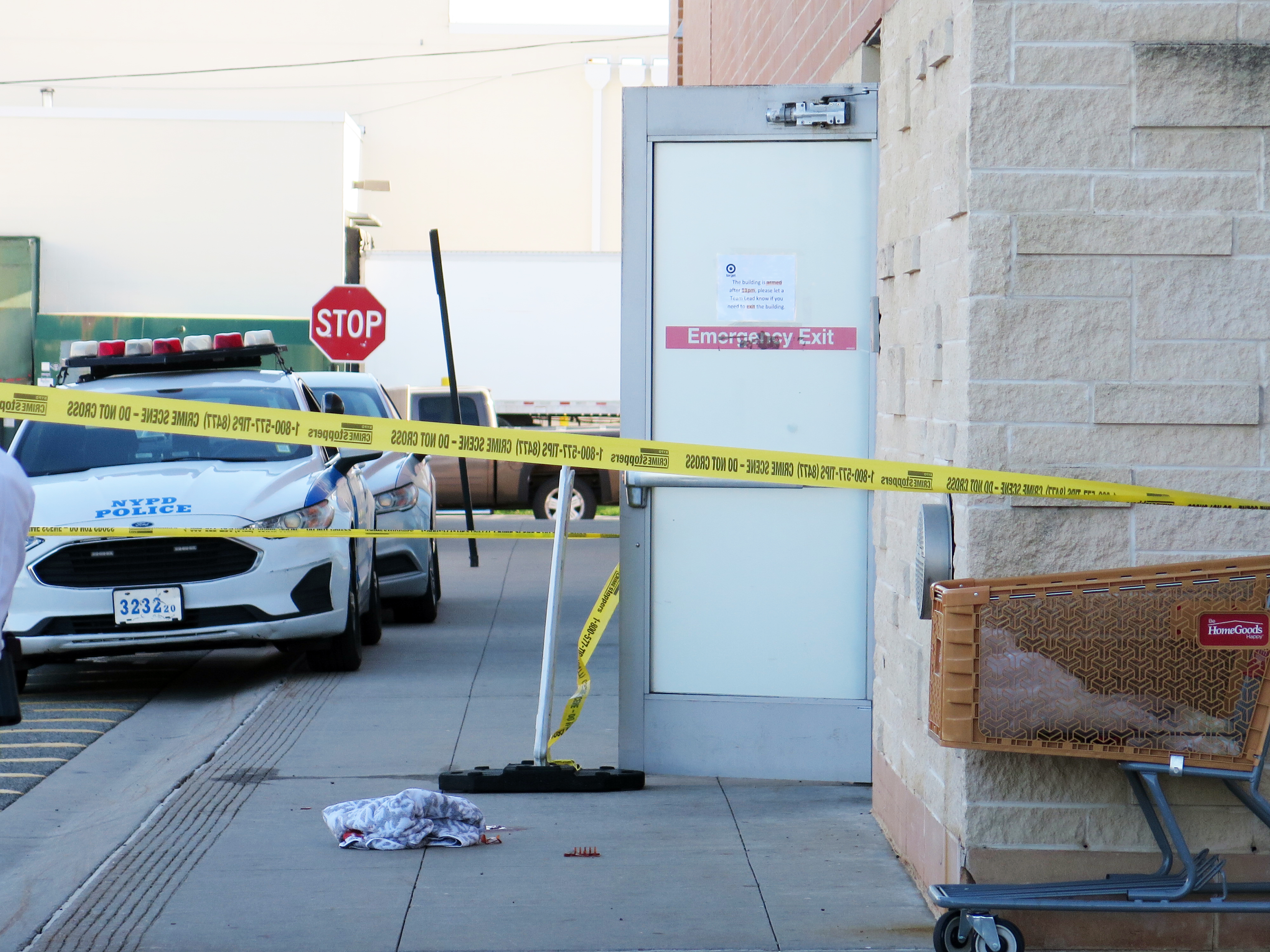 Police on the scene of a shooting outside of a...