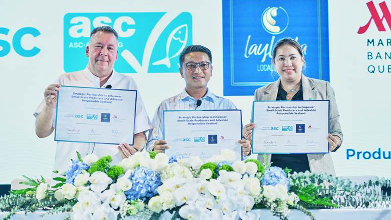 ASC, Laylanta, and Bangkok Marriott Marquis Queen's Park Sign MoU to Advance Responsible Barramundi Farming
