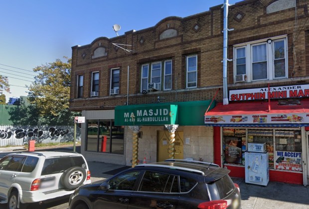 Tajul Islam, 55, was arrested for sexual abuse, forcible touching and unlawfully dealing with a child for an incident that took place inside Masjid Bilal Queens (pictured) on Sutphin Blvd. near 121st Ave. in Jamaica, Queens. (Google)