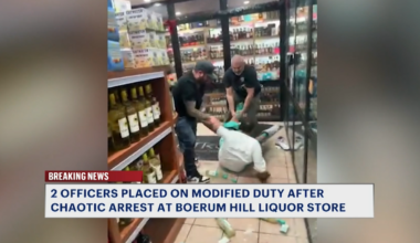 News 12 | Brooklyn | Caught On Camera Violent Arrest Made Inside Boreum Hill Liquor Store Investigation Underway