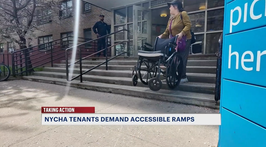 News 12 | Brooklyn | Gravesend Nycha Tenants Demand Ada Accessible Ramps