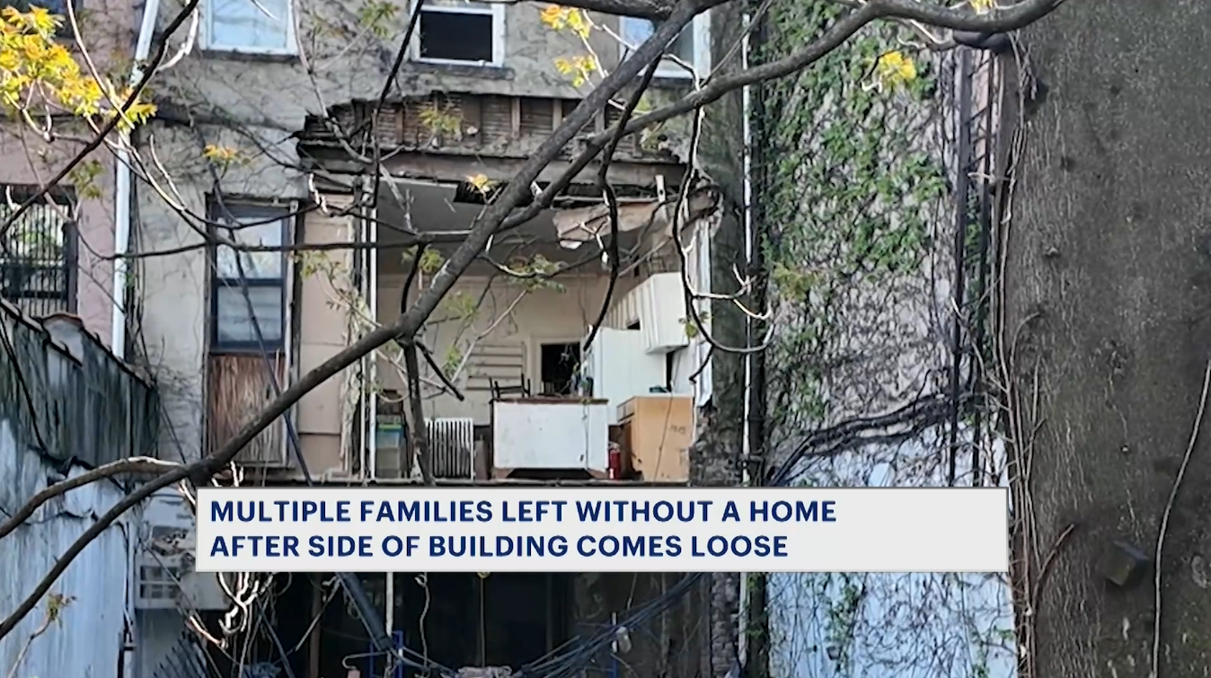 News 12 | Brooklyn | Rear Wall Collapse At Abandoned Fort Greene Property Displaces Ten Residents