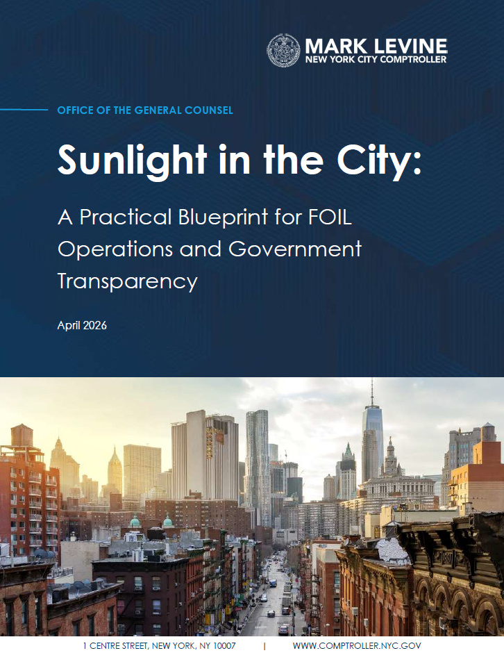 Sunlight in the City: A Practical Blueprint for FOIL Operations and Government Transparency