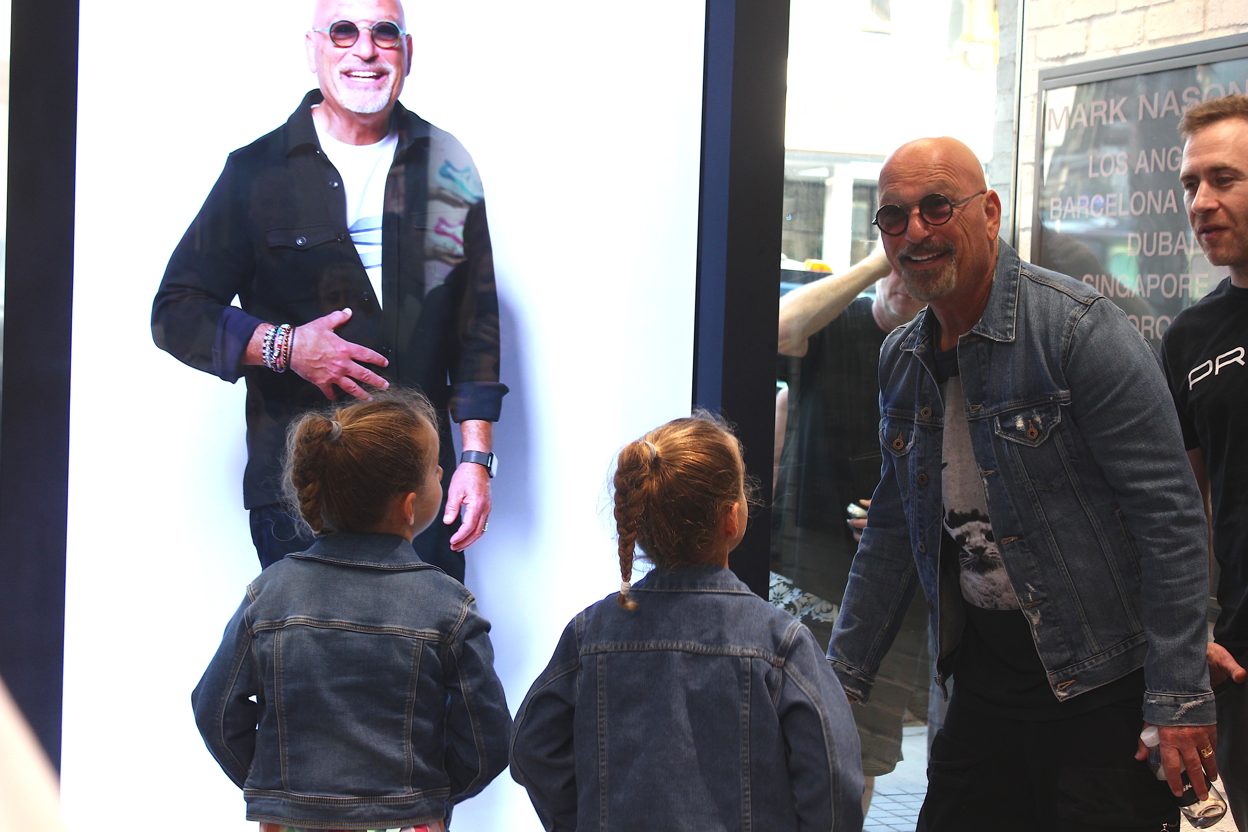 Dozens lined up to meet Skechers ambassador Howie Mandel, who...