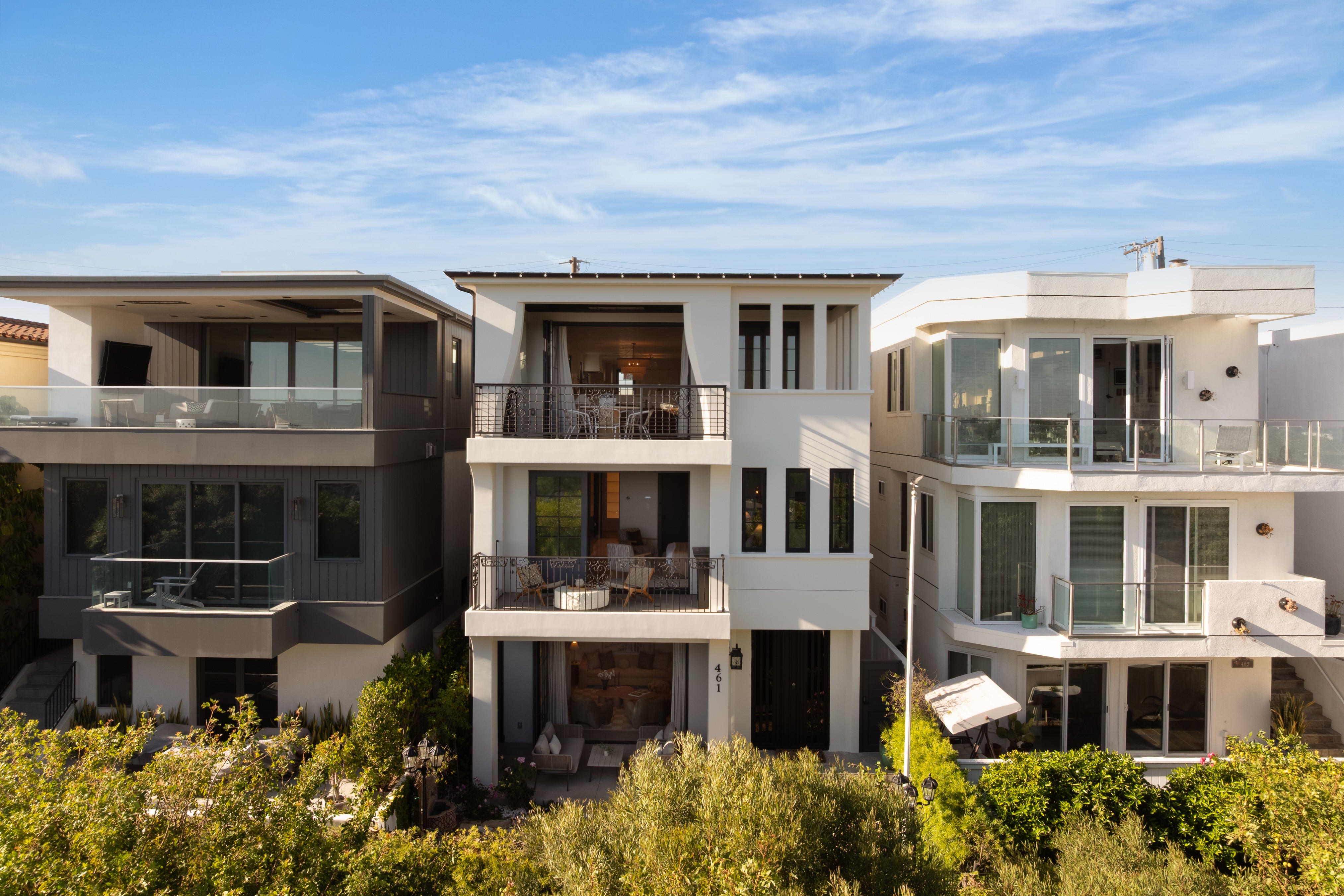 Listed March 12 for $8.5 million, the three-story residence went...