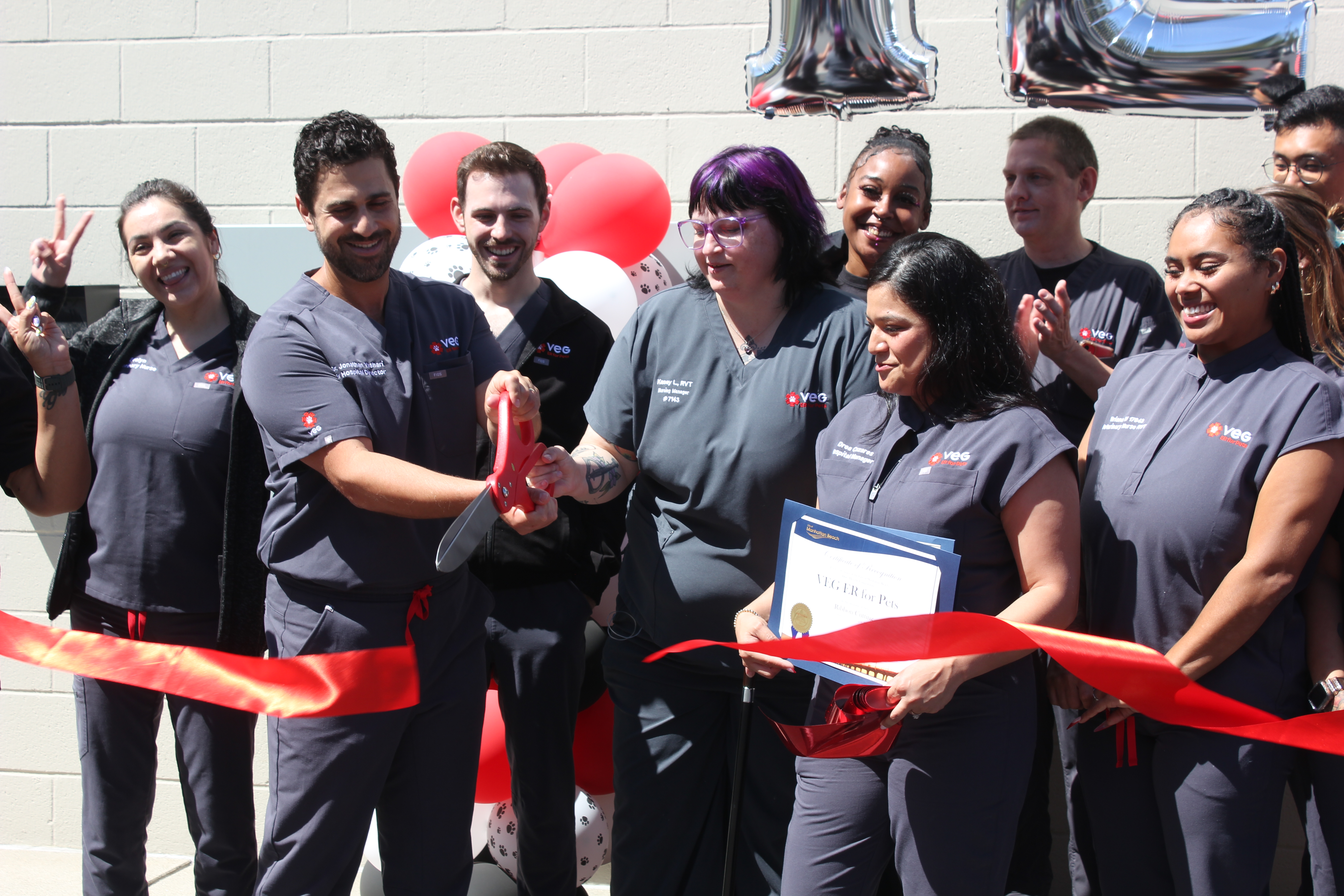 VEG ER for Pets celebrated its grand opening with a...