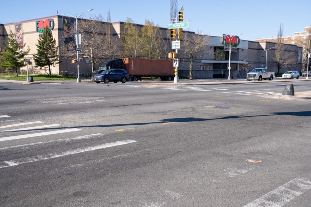 A man was fatally shot near Drew St. and Linden Blvd. in East New York, Brooklyn on Friday, April 10, 2026. (Theodore Parisienne / New York Daily News)