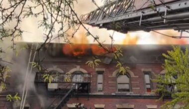 Two people were killed and 11 others injured when a fast-moving fire spread through a five-story Bronx building, drawing more than 250 FDNY and EMS personnel on Tuesday, April 22, 2026. (NYFD)