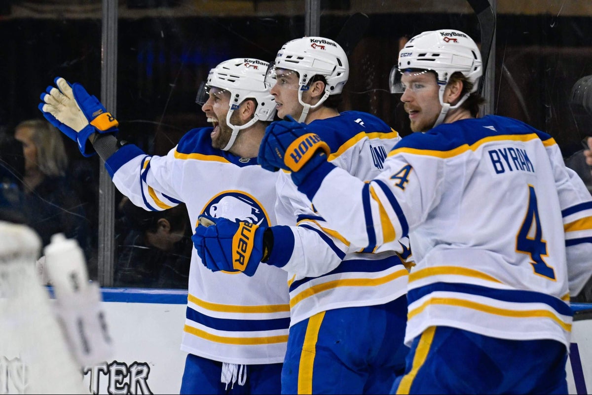 Sabres rally to beat Rangers, take sole possession of first place in Atlantic