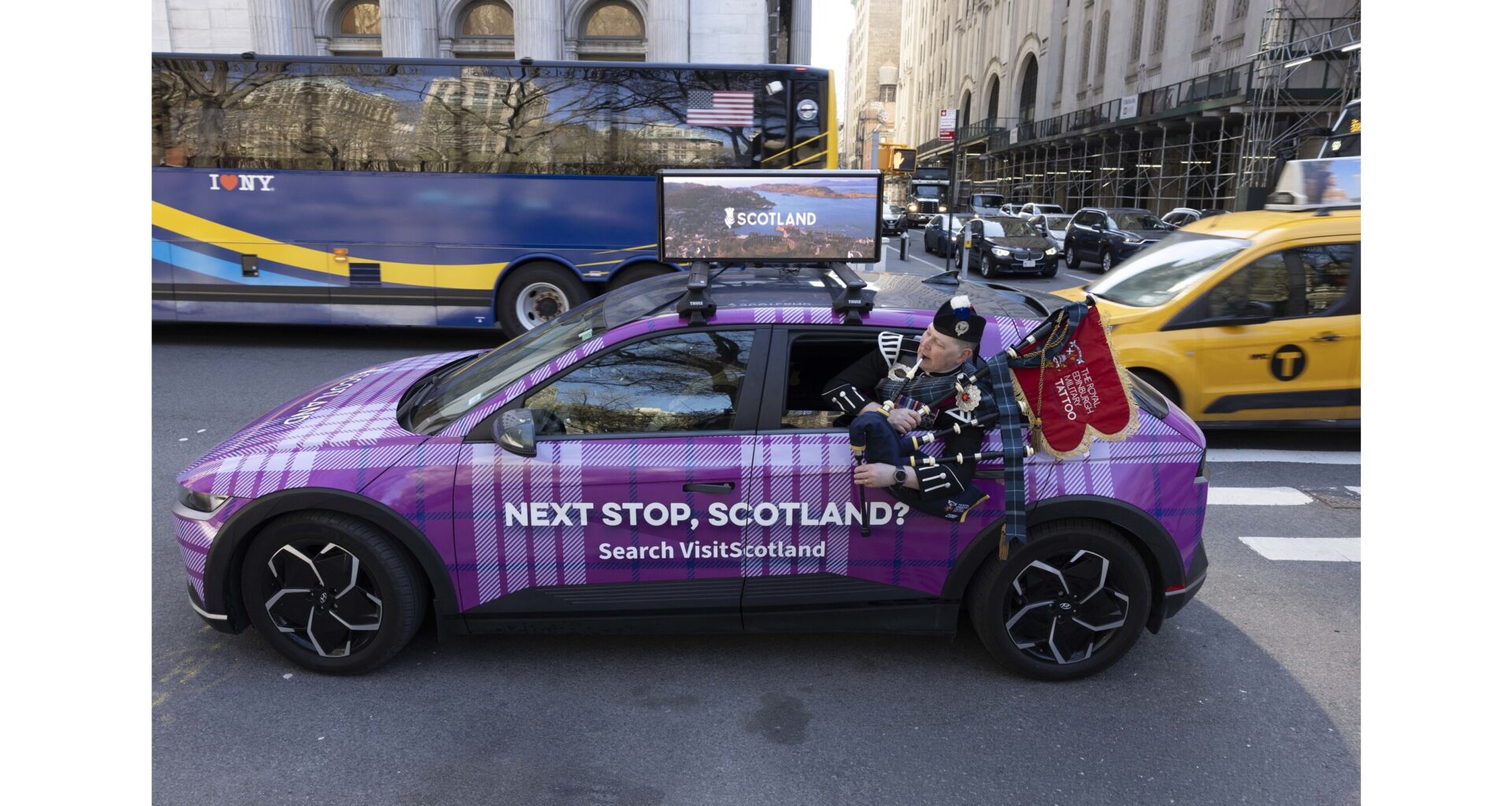 Scotland Brings Tartan Taxis to Manhattan for NYC Tartan Week