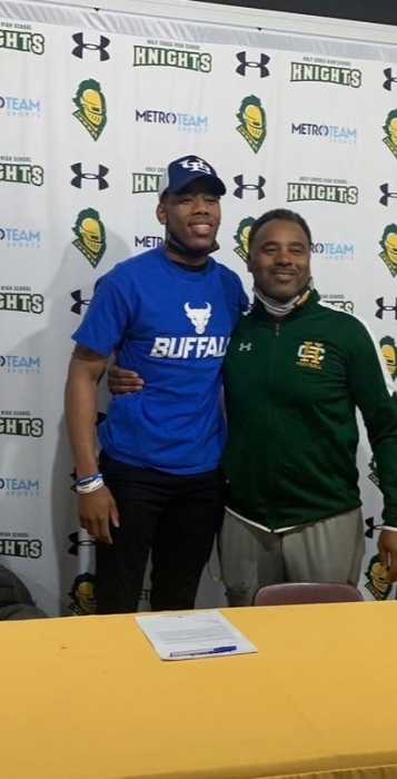 Grant with Smith after choosing Buffalo. Photo via Tim Smith.