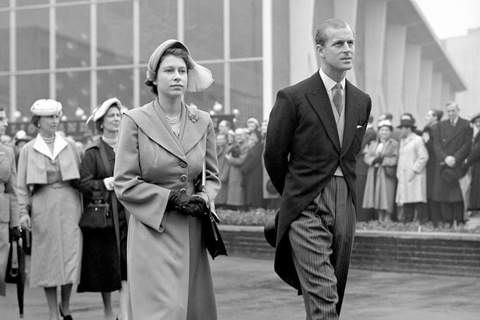 Princess Elizabeth and the Duke of Edinburgh tour the South Bank Exhibition, centre-piece of the Festival of Britain. 