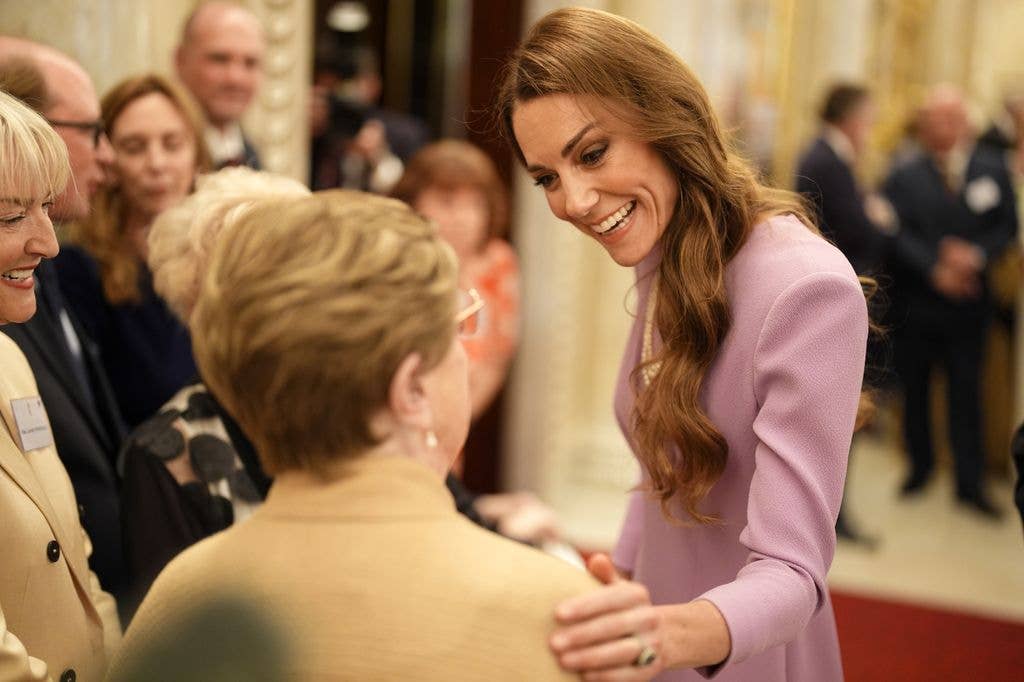 Catherine, Princess of Wales smiling side on