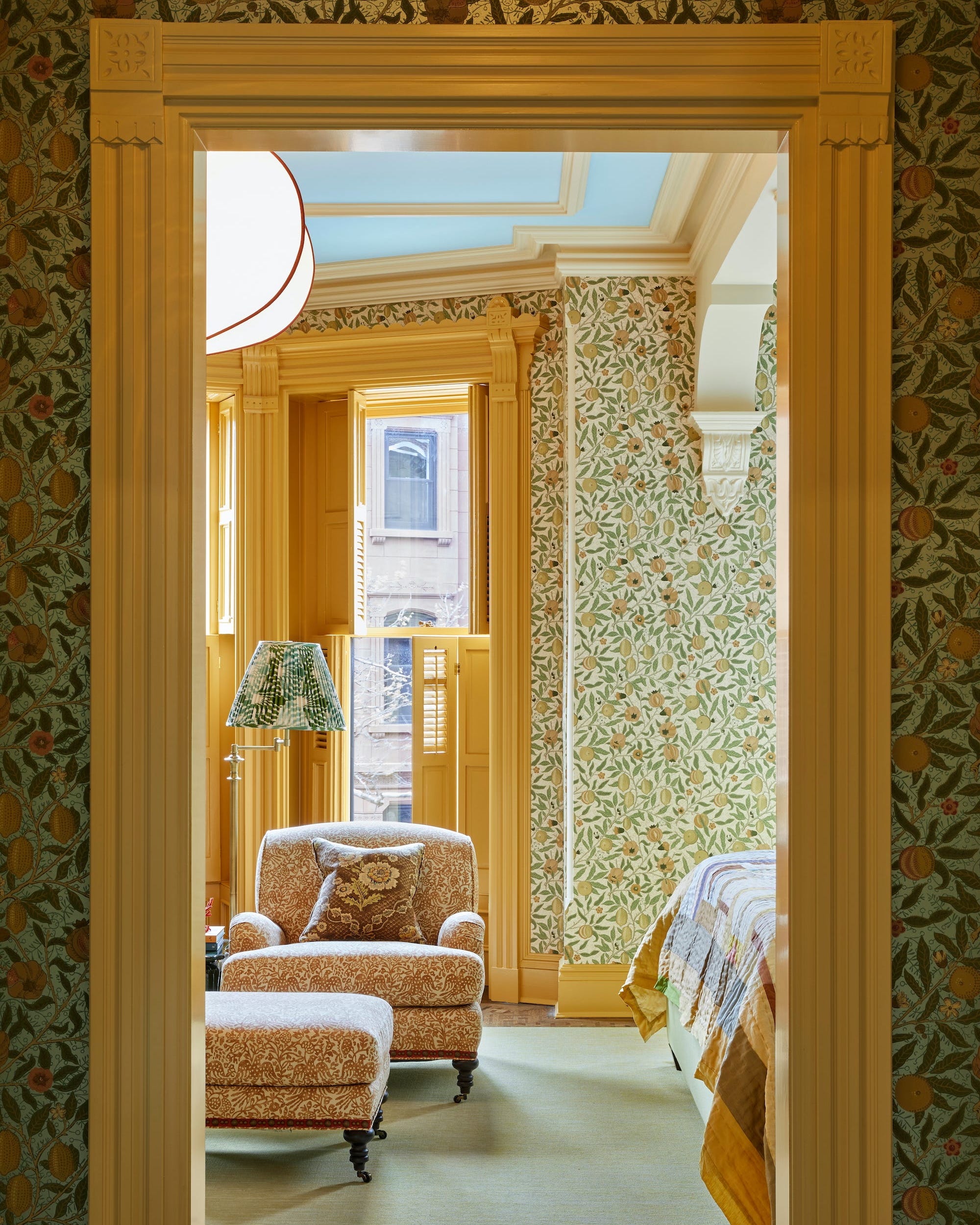 Interior view showcasing a room with vintage decor elements.