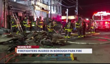 News 12 | Brooklyn | Basement fire tears through Borough Park building; several firefighters hurt