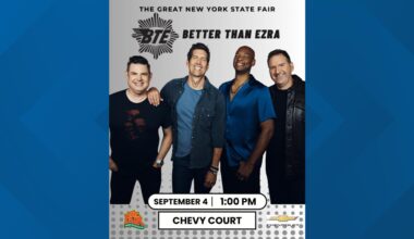 Better Than Ezra performing at The Great New York State Fair this summer