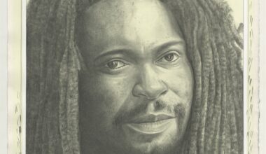 Portrait of Sedrick Chisom, pencil on paper by Phong H. Bui. From a photo by Marko Righo.