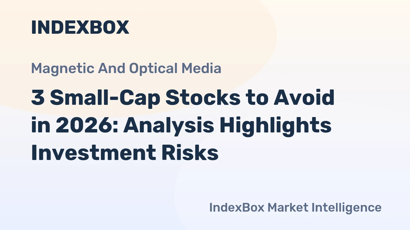 3 Risky Small-Cap Stocks to Avoid in 2026 | Manhattan Associates, Grand Canyon Education, Renasant - News and Statistics