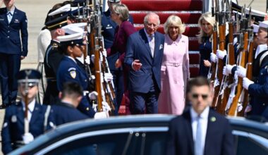 King Charles and Queen Camilla arrive for high-profile US state visit | Donald Trump News