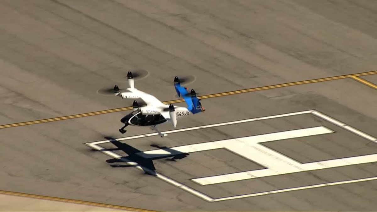 Watch video of air taxi test flight from JFK Airport – NBC New York
