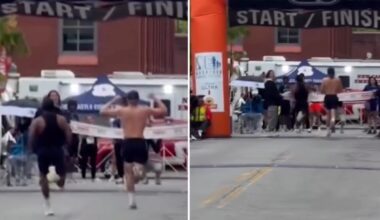 Delaware Marathon Running Festival racer celebrates early, loses by 2 seconds: viral video