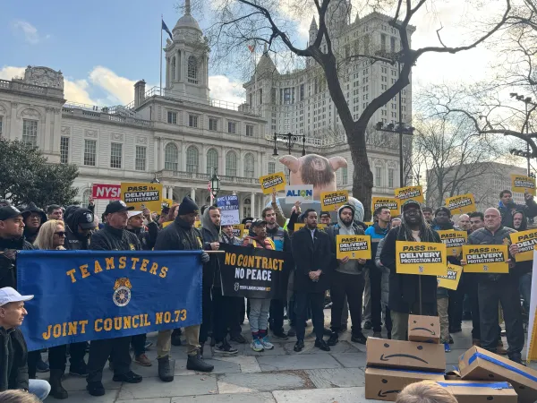 Amazon Teamsters and Supporters Urge Passage of Delivery Protection Act in NYC Council Hearing