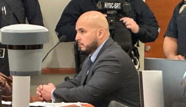 Former NYPD officer sentenced 3 to 9 years in prison in cooler death case