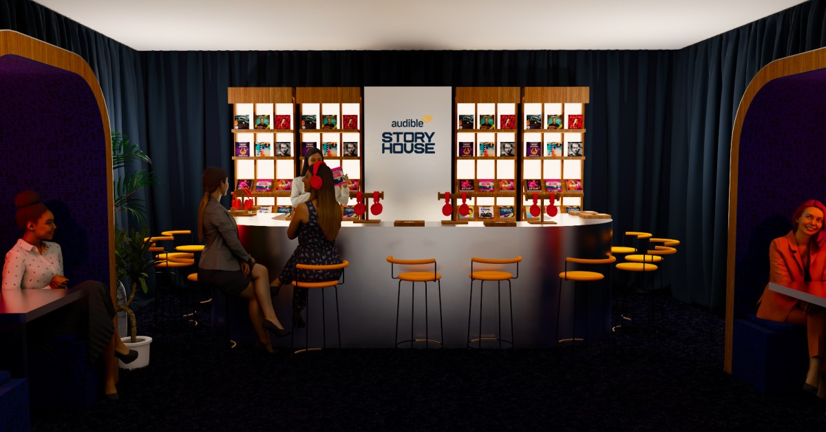 The Amazon-owned Audible is opening a “bookless bookstore” in NYC.