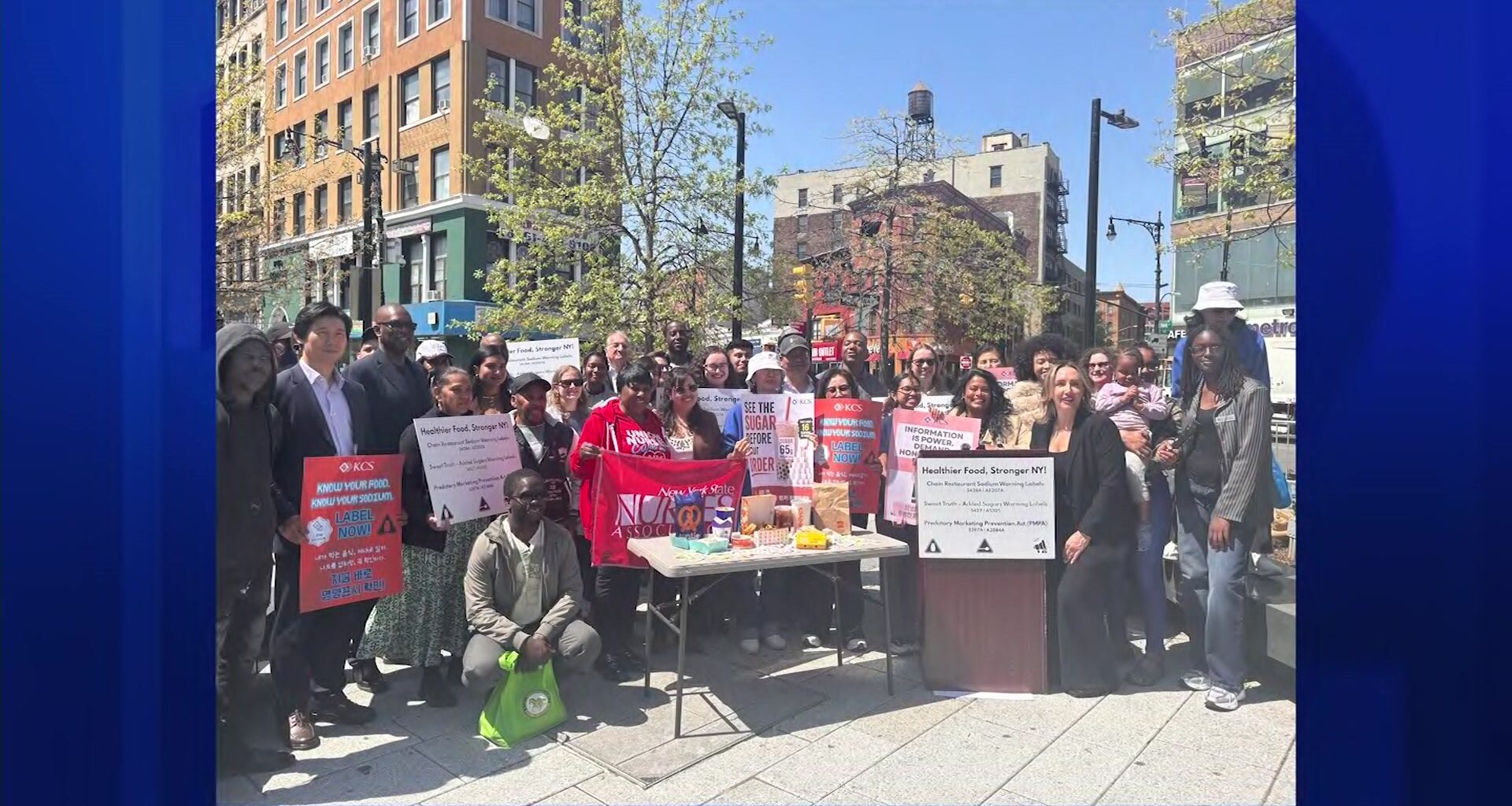 News 12 | Bronx | Bronx Lawmakers Doctors And Youth Advocates Rally For Junk Food Transparency Policies